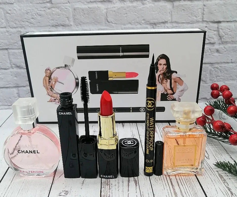 Chanel Perfumes & Makeup Gift Set.