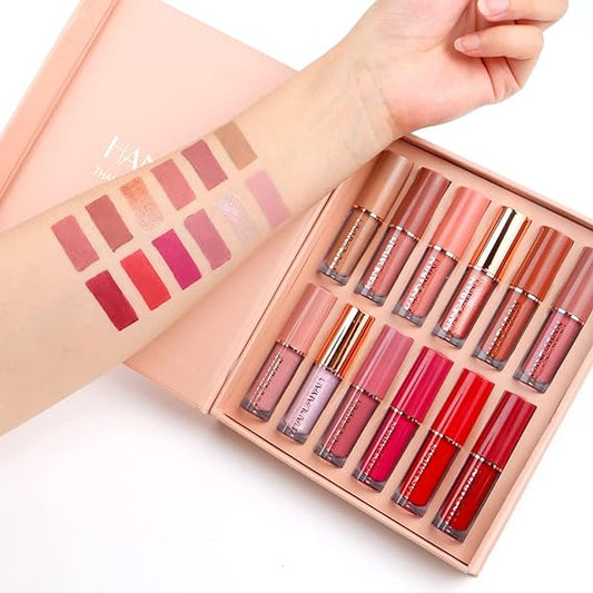 MOCALLURE 12Pcs Super Stay Matte Liquid Lipstick