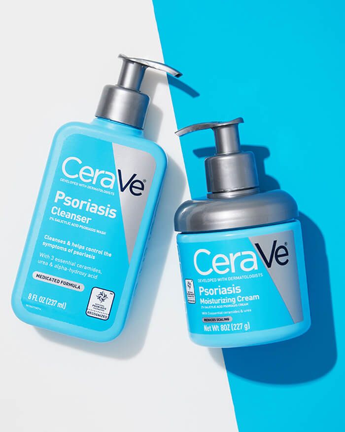 CERAVE Psoriasis Cleaser + Moisturizing Cream Bundle