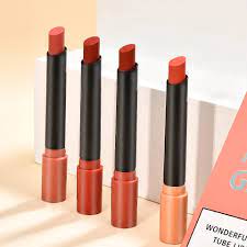 4pcs Lipstick Set Cigarette Shape Matte Long Lasting Unfading Lip